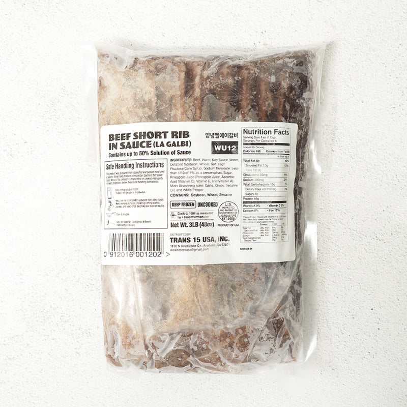 Marinated Beef Short Ribs 3lb