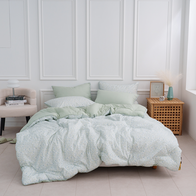Hangil Bedding Winter Comforter – DTP Fabric 100% Modal, Sharon SS/Q (10oz) (Colors: Mint / Pink)_ Korea Direct Delivery B