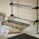 VATYA Stainless Kitchen Rack + (*Option) Compost Pail, Square Washing- up Bowl_Korea Direct Delivery F