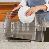Stainless Drying Rack + (*Option) Utensil Holder, Cup & Cutting Board Rack, Dishcloth Rack_Korea Direct Delivery C