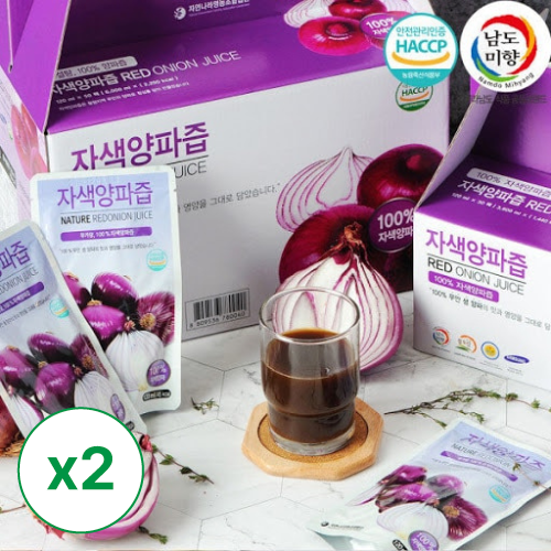 Purple Onion Juice  (120ml x 30 bags) x 2 box _ free shipping (Set)