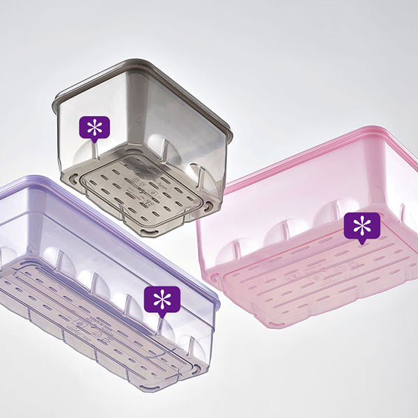 Freezer Container NEW Housewarming Set 12P (Pink/Lavender/Gray)_Korea Direct Delivery C