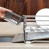 Vatya Stainless Embo Drying Rack + (*Option) Utensil Basket, Cup & Cutting Board Rack, Dishcloth Rack_Korea Direct Delivery D