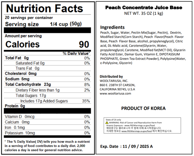 I'myo Peach Base 1kg