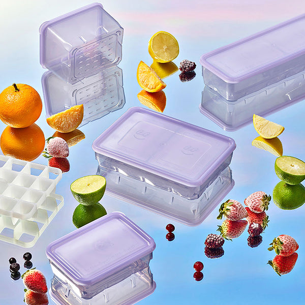 Freezer Container NEW Housewarming Set 12P (Pink/Lavender/Gray)_Korea Direct Delivery C