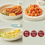 Walker Hill SUPEX Kimchi A (Cabbage Kimchi 1kg+Kakdugi 1kg+ White Kimchi 1kg) Total 3kg