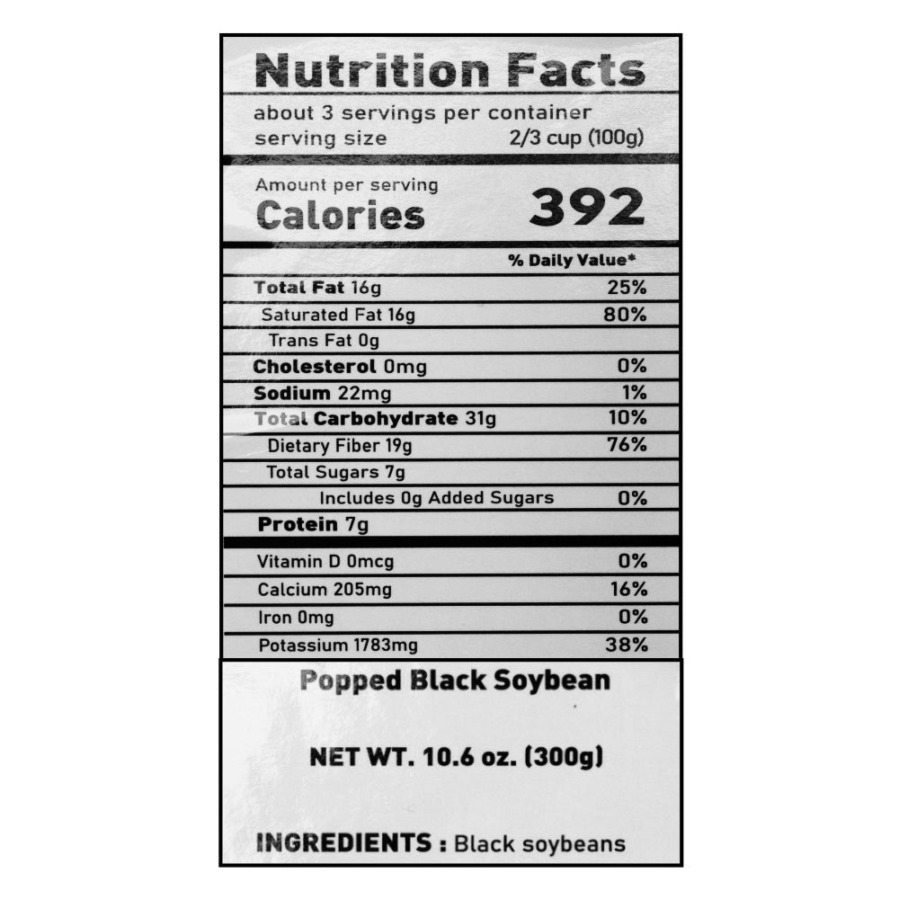 Popped Black Soybean 300g