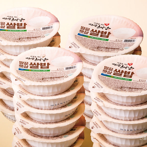 Haenam Cooked White Rice (210g x 6) x 4packs (Set)