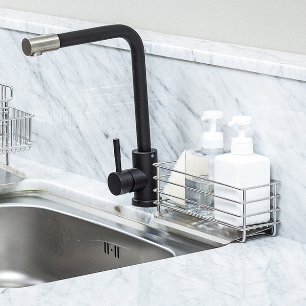 VATYA Stainless Kitchen Rack + (*Option) Compost Pail, Square Washing- up Bowl_Korea Direct Delivery F