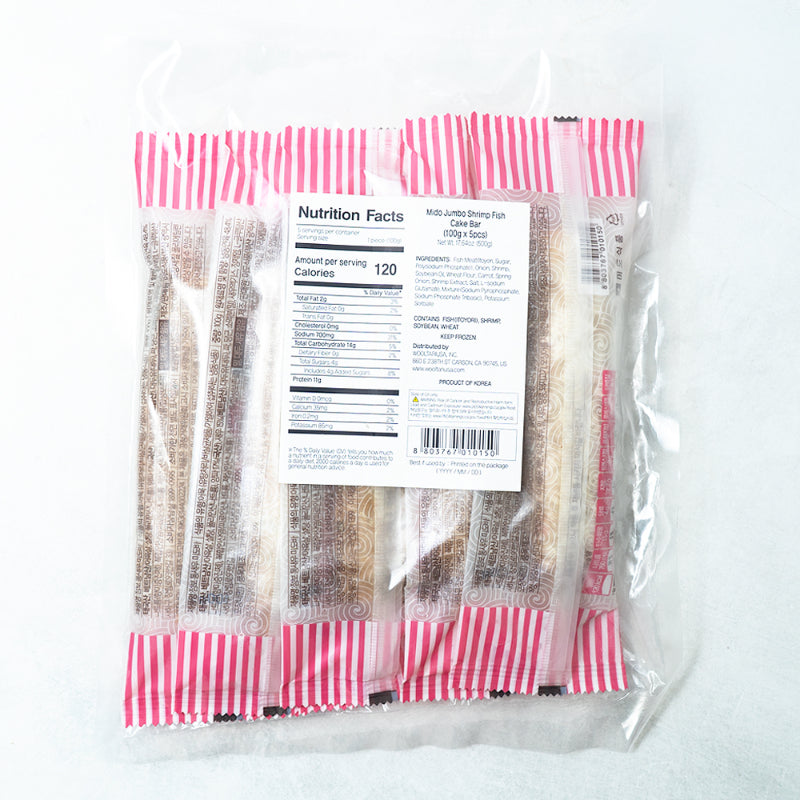 [미도어묵] 통으로 씹히는 통새우 미도바 점보세트 (100g x 5개)