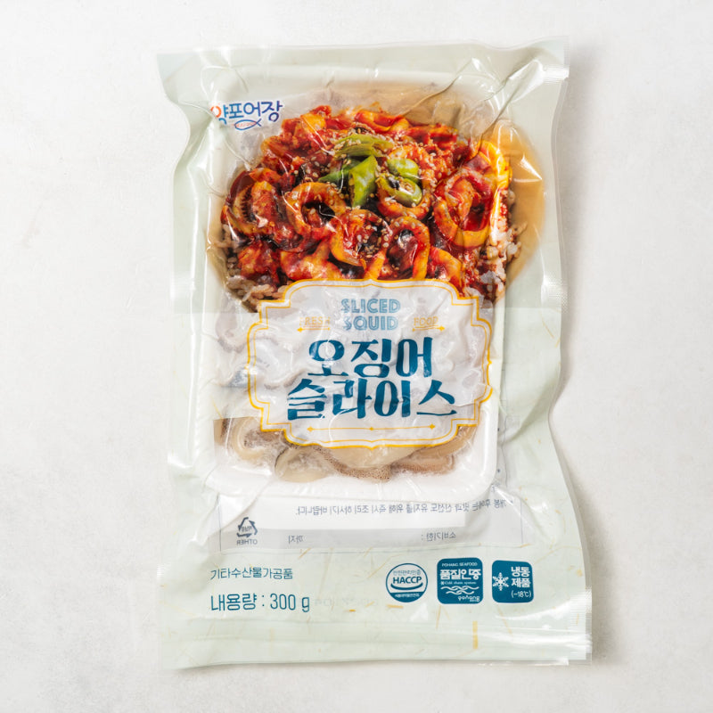 [양포어장] 국내산 오징어 슬라이스 300g