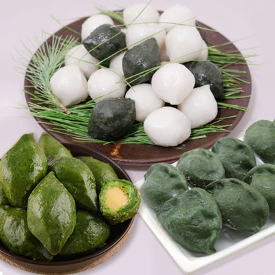 [마음이가] 모둠송편 500g + [거문도해풍쑥] 무농약 쑥송편 500g (40g x 13개) + [진도전통식품] 김영숙 명인의 모시쑥송편 1kg(묶음)