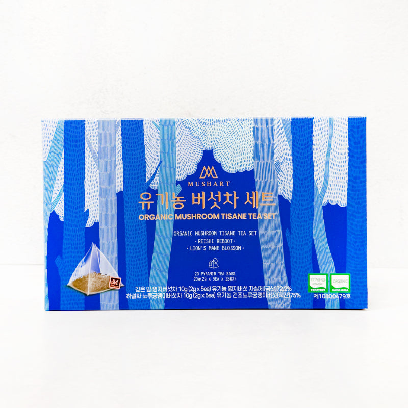 [솔룸바이오텍] 유기농 버섯차 세트 2종 (2g x 5ea x 2box)