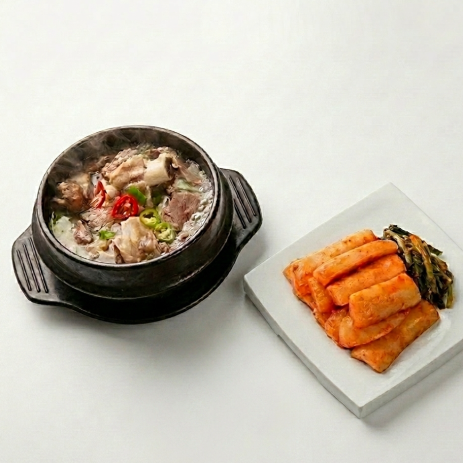 [Wooltari] Beef Back Rib Soup 2.2lbsㅣ*Free* [Yesodam] Radish Kimchi 850g