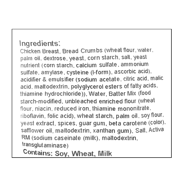 Chicken Breast Fritter (3pc) 1lb