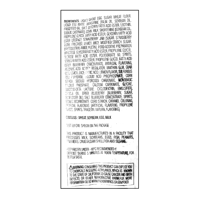 Blueberry Silky Roll Cake 430g