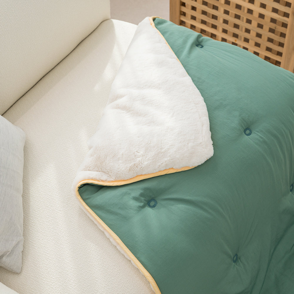 [한국직배송 E] 한길침장 극세사 담요 에코 MINI/SS (색상:민트/차콜/소라)