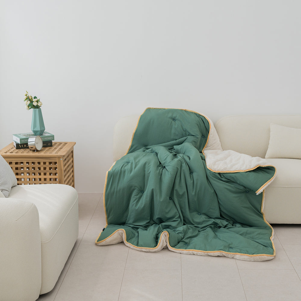 [한국직배송 E] 한길침장 극세사 담요 에코 MINI/SS (색상:민트/차콜/소라)