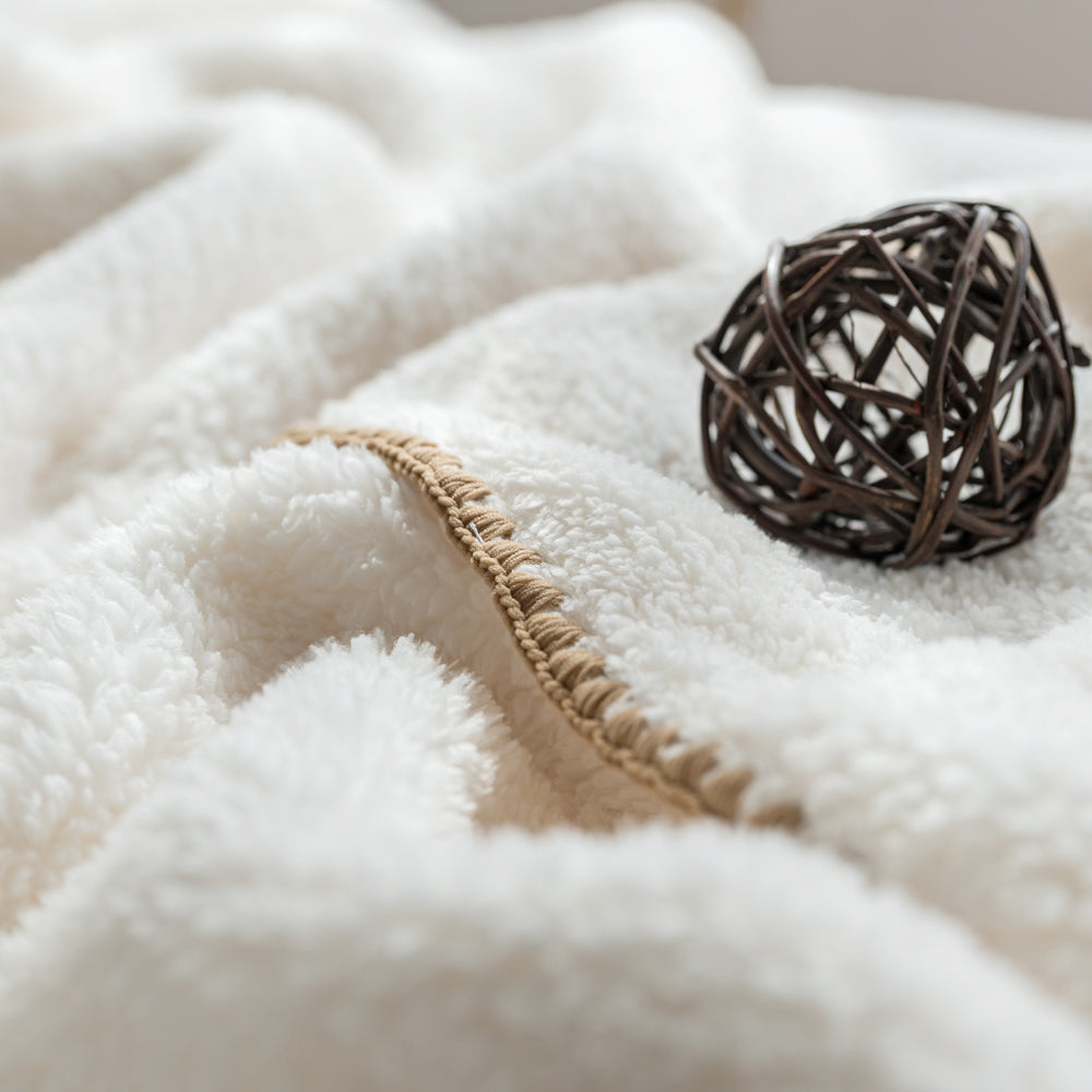 [한국직배송 F] 한길침장 극세사 담요 제나 SS (색상:아이보리/그레이/민트)