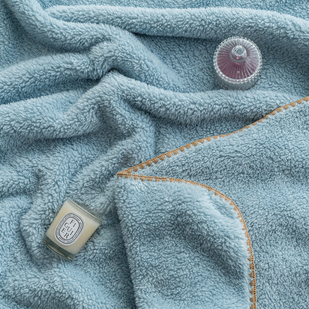 [한국직배송 F] 한길침장 극세사 담요 제나 SS (색상:아이보리/그레이/민트)