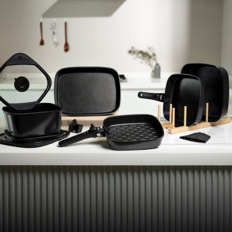 Boohgle Premium Cookware 14Piece Set (Black/Burgundy/Beige/Green)_Korea Direct Delivery B