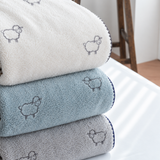 [K Direct Delivery] Hangil Bedding Yang Microfiber Blanket SS (Ivory/Gray/Mint)