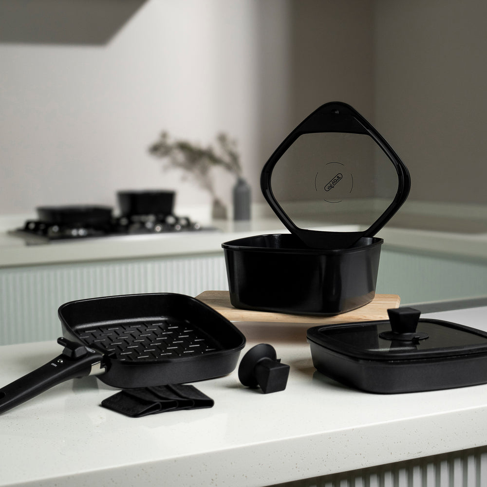 Boohgle Premium Cookware 8Piece Set(Black / Burgundy / Beige / Green)_ Korea Direct Delivery A