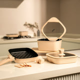 Boohgle Premium Cookware 8Piece Set(Black / Burgundy / Beige / Green)_ Korea Direct Delivery A