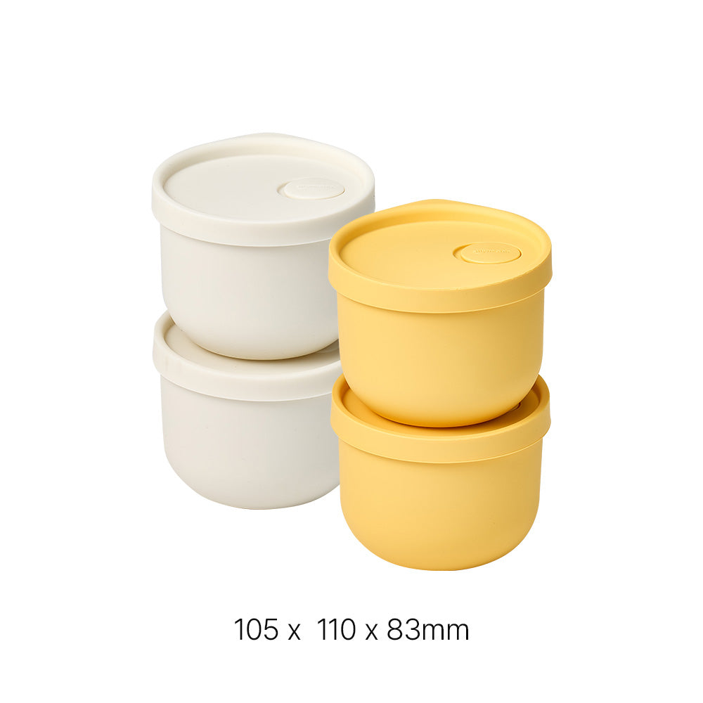 [한국직배송 D] 실리만 아이스웨이 냉동밥용기 240ml/350ml 8P 아이스화이트/허니옐로우 옵션구매