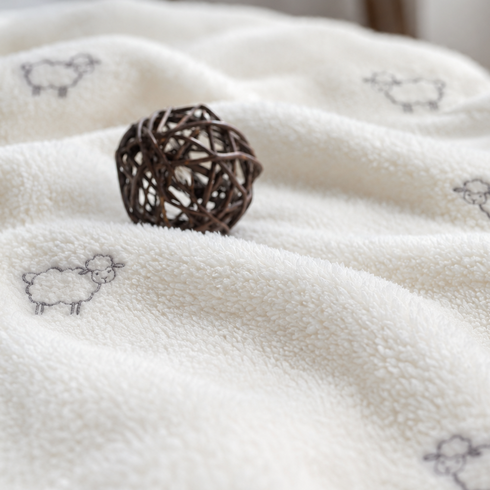 [K Direct Delivery] Hangil Bedding Yang Microfiber Blanket SS (Ivory/Gray/Mint)