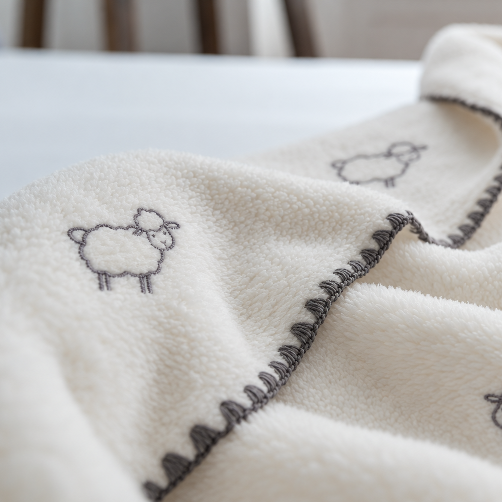 [K Direct Delivery] Hangil Bedding Yang Microfiber Blanket SS (Ivory/Gray/Mint)