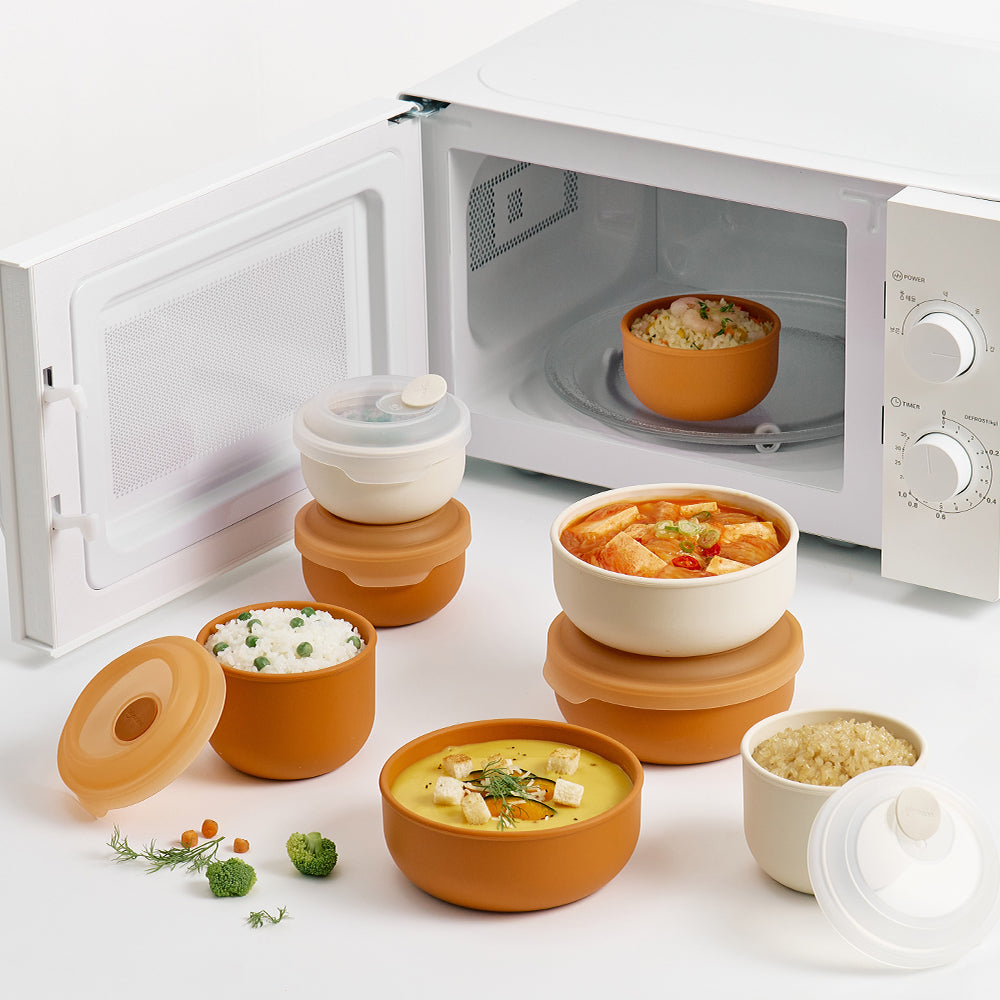 [한국직배송 C] 실리만 이지뷰 냉동밥용기&냉동국용기 240ml/350ml/500ml 8P 테라코타/오트옵션구매