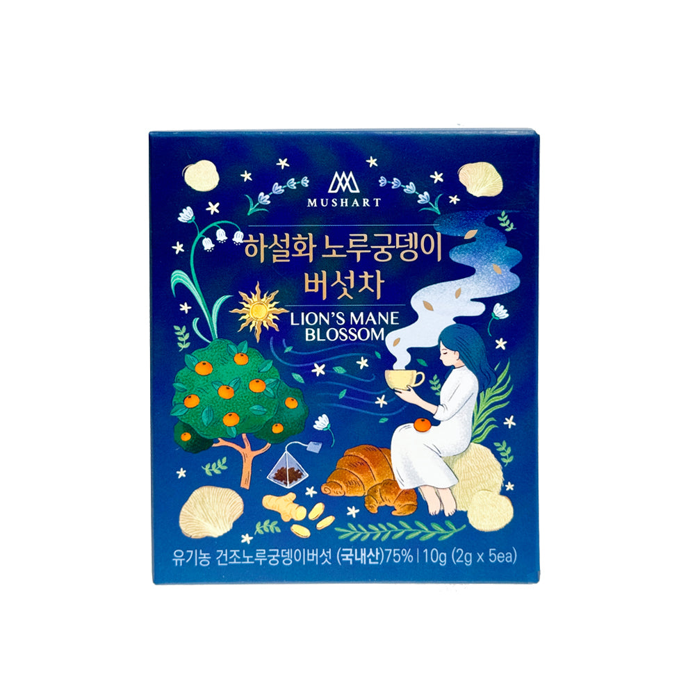 [솔룸바이오텍] 유기농 버섯차 2종 세트 (2g x 5ea x 2box) x 4박스 _무료배송특가(묶음)