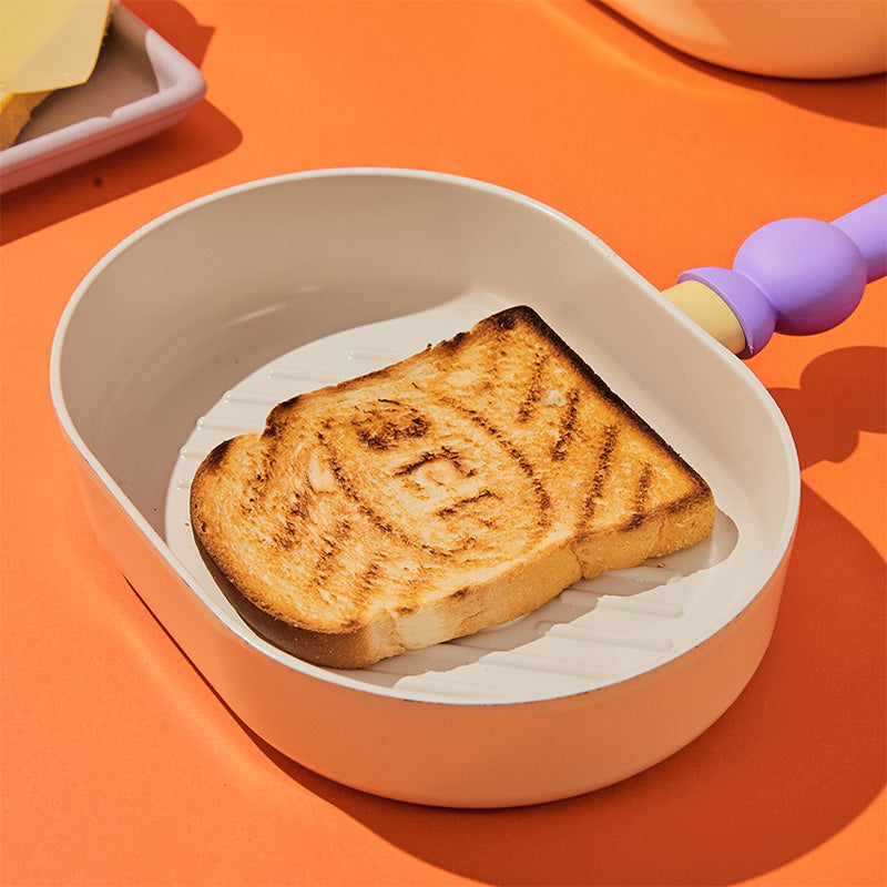 [Neoflam] Better Finger Cast Aluminum Grillpan Oval Shaped 10 Inch