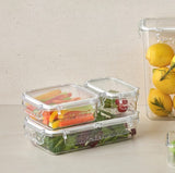 [한국직배송 C] 고트만 네오크리스탈락 트라이탄 밀폐용기 6종 화이트/블랙