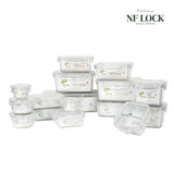 [한국직배송 C] 엔에프락 국내산 투명 밀폐용기 풀세트 16종