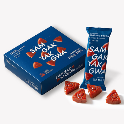 [한국직배송 B] 교동한과 삼각약과 24개입 총 4박스 (쇼핑백 포함)