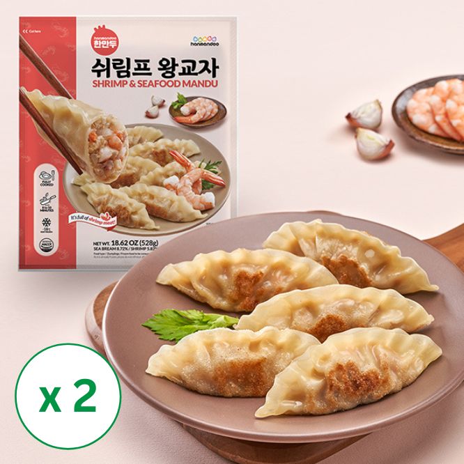 [한만두] 쉬림프 왕교자 528g x 2 (묶음)
