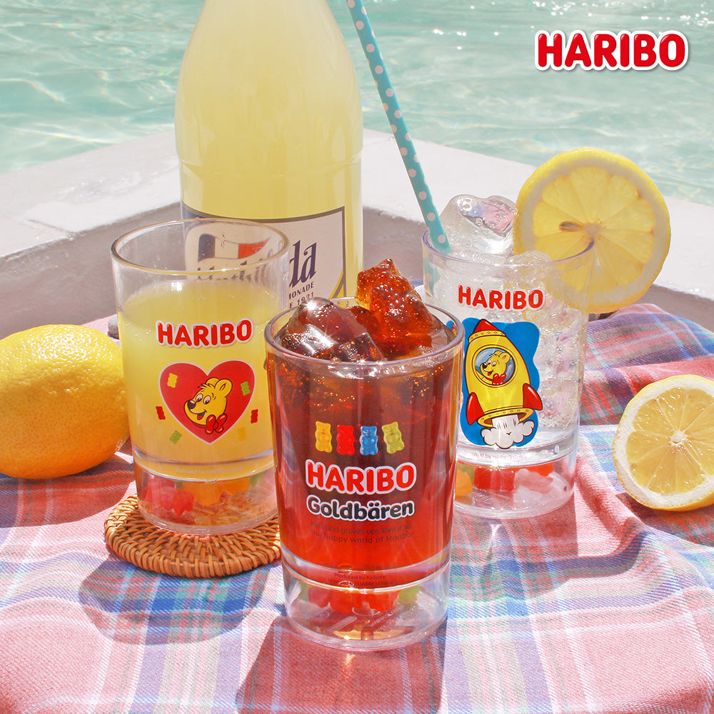 [K Direct Delivery] HARIBO Snack Time Set (Clear Cup + Ice Cube Tray + Plates 4P) Select Option