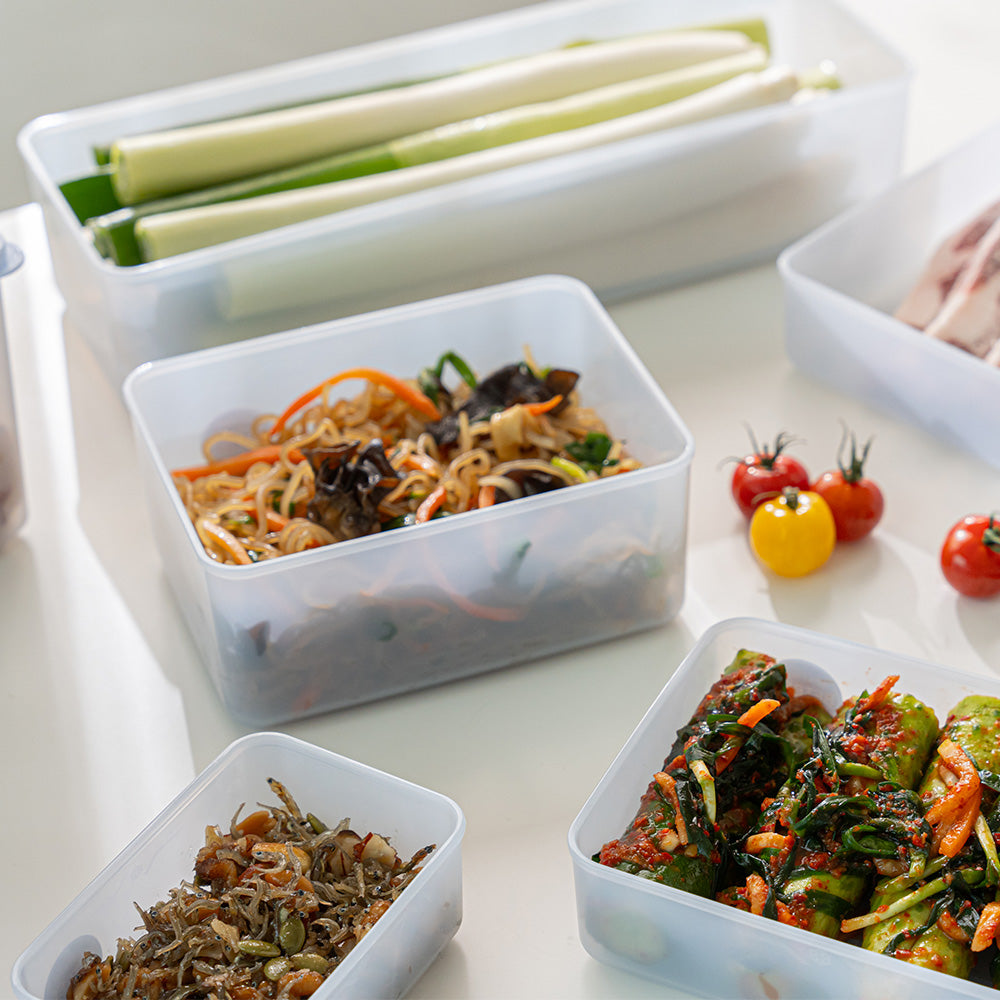 Betree Fresh Antibacterial Storage Container Mixed Set  6 Types, 19 Pieces (Includes 2 Sheets of Labels)_Korea Direct Delivery D 