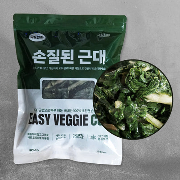 [그린피아] 100% 국내산 국&반찬 손질된 근대 400g