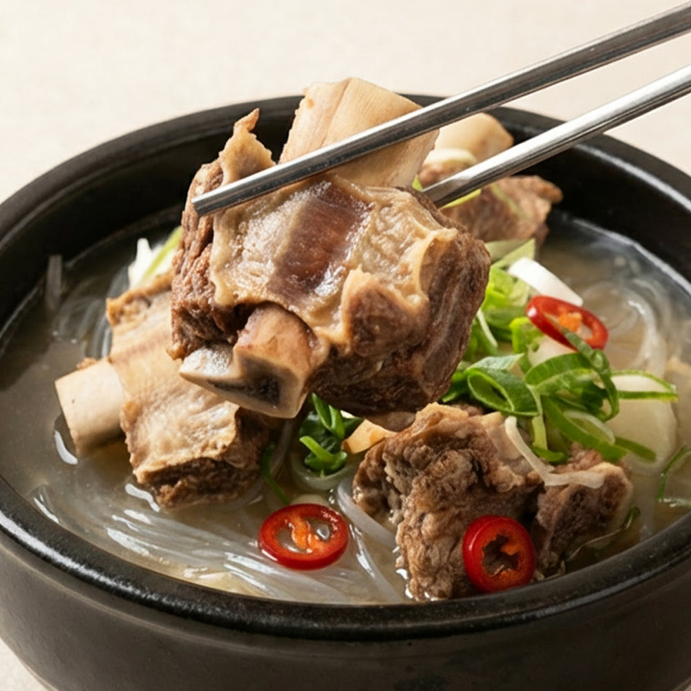 [Wooltari] Beef Back Rib Soup 2.2lbsㅣ*Free* [Yesodam] Radish Kimchi 850g
