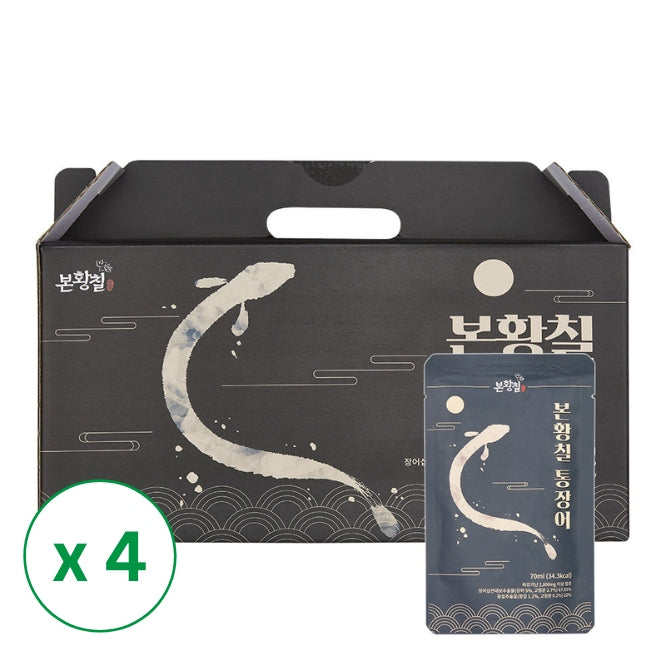 *[제주파나텍] 본황칠 국내산 통장어즙 (70ml x 30포) x 4박스 _무료배송특가 (묶음)