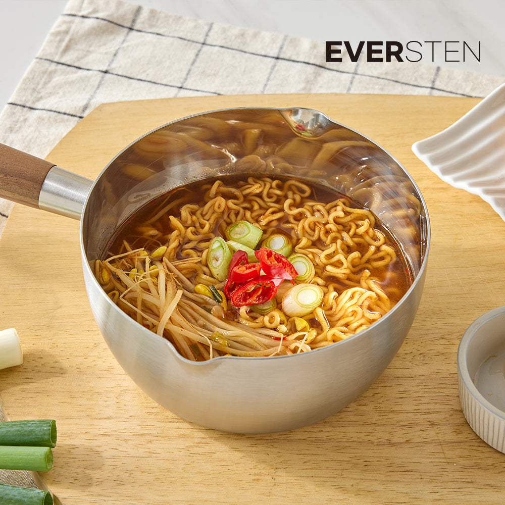 EVER STEN 304 Stainless Steel 5-Ply MOD Saucepan Choose Options_ Korea Direct Delivery A