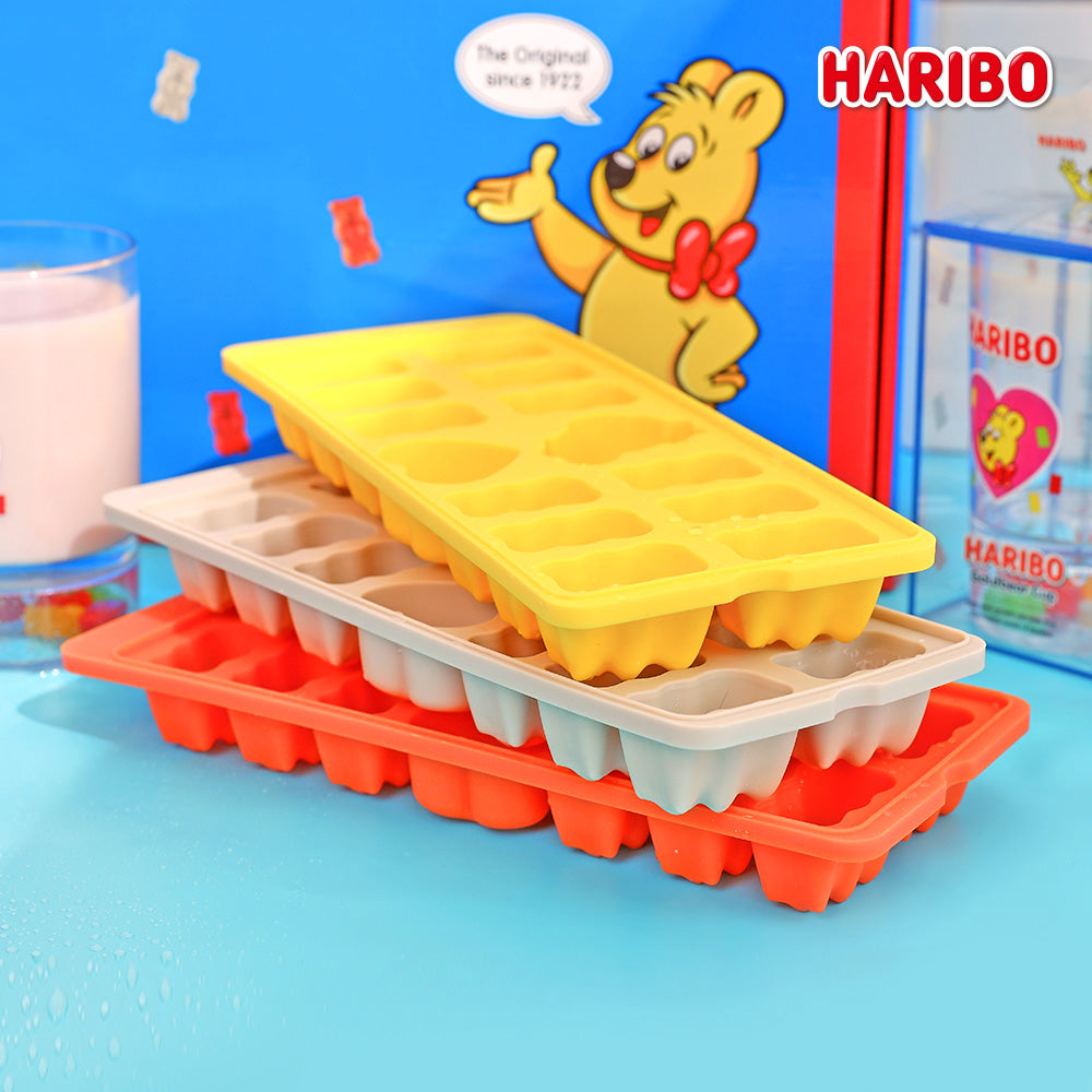 [K Direct Delivery] HARIBO Snack Time Set (Clear Cup + Ice Cube Tray + Plates 4P) Select Option