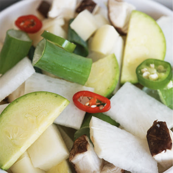 [그린피아] 100% 국내산 된장찌개용 손질된 채소 450g