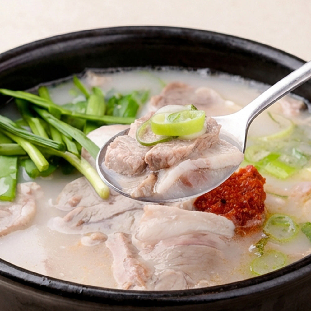 [Wooltari] Pork Bone Soup 2lbㅣ*Free* [Yesodam] Green Onion Kimchi 800g