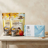 [Eco Mom] Fermented Soybean Powder 1kg x 2pkㅣ*Free* [Gokmul Dogam] Dietary Fiber Bium Soy Milk (180ml x 15)_ Free Shipping