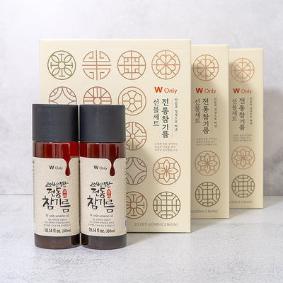 Sesame Oil Gift Set 600ml (300ml x 2 bottles) X 3_Free Shipping (Set)