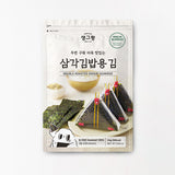 Twice Baked Seaweed for Triangle Gimbap 20 Sheets x 2Pack + prinkle Seafood Furikake 28g (4g x 7 packs) x 2Pack_Time deal (Set)